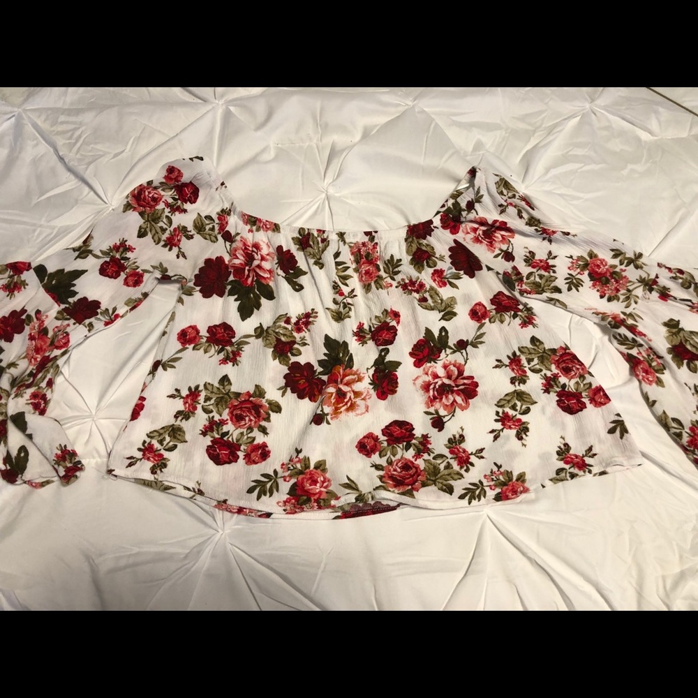 Floral off the shoulder